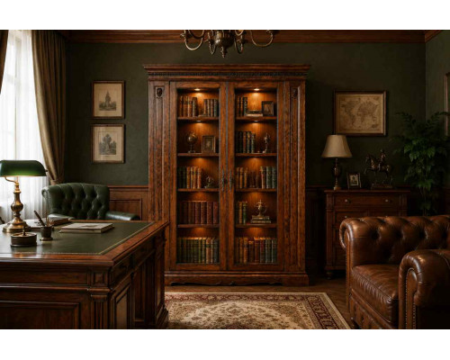 Шкаф книжный Милан 220 в Санкт-Петербурге